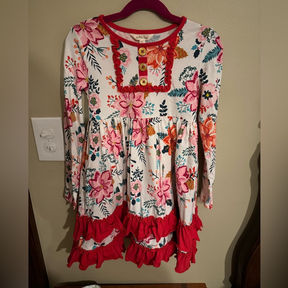 Matilda Jane - Talk About Floral Christmas Holiday Dress |Size 6|